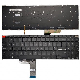 Tastatura Asus VivoBook K6602Z K6502V N7600, Negru, Fara Rama, cu iluminare US/UK