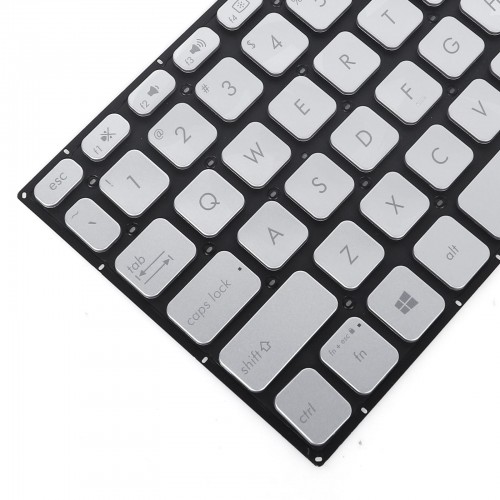 Πληκτρολόγιο Asus VivoBook X712 X712DA X712EA X712EQ, Ασήμι, US/UK, Backlit