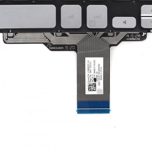 Πληκτρολόγιο Asus VivoBook X712 X712DA X712EA X712EQ, Ασήμι, US/UK, Backlit