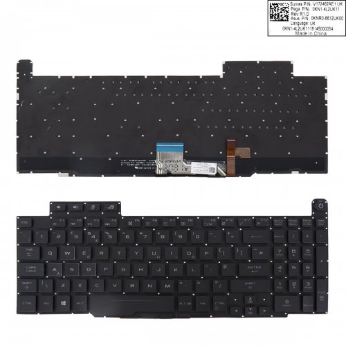 Tastatura Asus GM501, Neagra, Fara Rama, Cu iluminare, UK(Small)