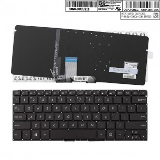 Tastatura Asus UX310 UX310UA UX310UQ U4000, Neagra, Fara Rama, Cu iluminare, US