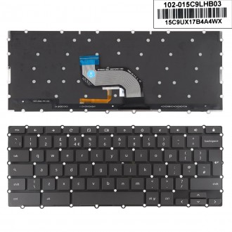 Tastatura Asus Chromebook Flip C302C C302CA C302, Neagra, Fara Rama, Cu iluminare, UK