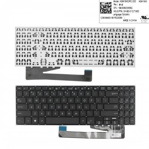 Tastatura Asus X560, Neagra, Fara Rama, US/UK