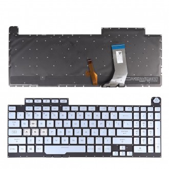 Πληκτρολόγιο Asus ROG Strix G731 G731G G731GT G731GU G731GV G732 G732L G712 G712L, Ασήμι με RGB Backlit, US