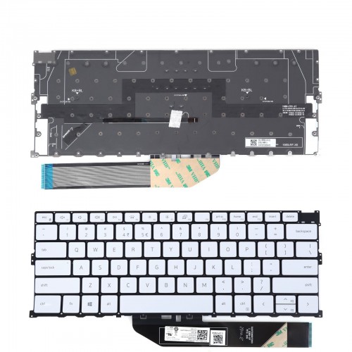 Πληκτρολόγιο Dell XPS 9300 9301 9310, Λευκό, Backlit, US