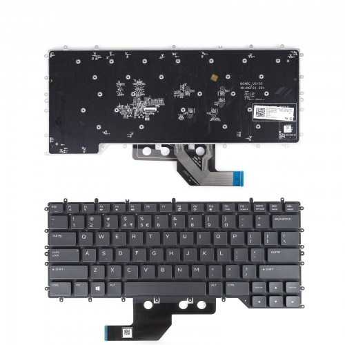 Πληκτρολόγιο Dell Alienware M15 R2 2019, Μαύρο με Backlit, US