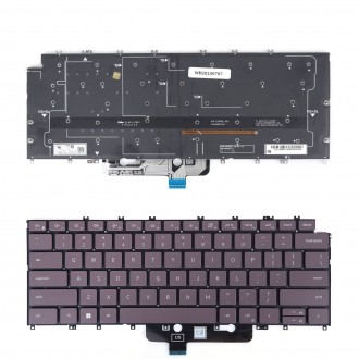 Πληκτρολόγιο Dell XPS 13 9315, Καστανός με Backlit, US