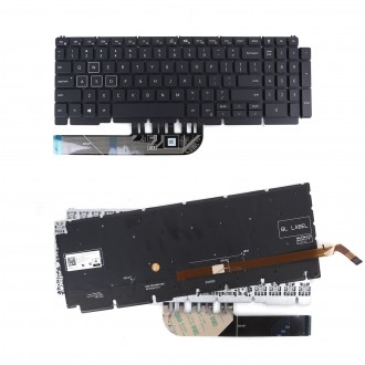 Πληκτρολόγιο Dell G15 5510 5511 5515, Μαύρο με RGB Backlit, US/UK