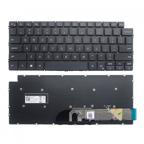 Πληκτρολόγιο Dell Inspiron 14-7490 13 5390 5391 7391 7491 5493 5498, Γκρί, US/UK
