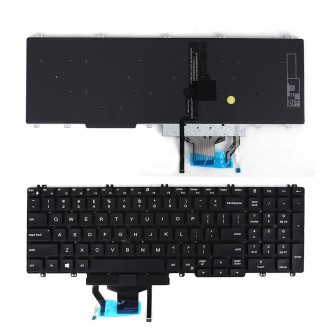 Πληκτρολόγιο Dell Latitude 5500 5501 Precision 3540 3541, Μαύρο,με Pointing Stick με Backlit, US/UK