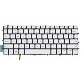 Πληκτρολόγιο Dell XPS 13 9370, άσπροa με Backlit, US