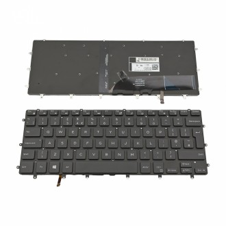 Πληκτρολόγιο Dell XPS 13 9343 9350 9360, Μαύρο με Backlit, UK