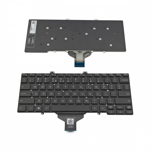 Πληκτρολόγιο Dell Latitude 5400 5401 3400 5400 5410 5411 7400 7410, Μαύρο, US