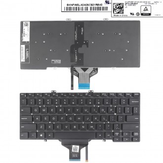 Πληκτρολόγιο Dell Latitude 5400 5401, Μαύρο με Backlit, US / UK
