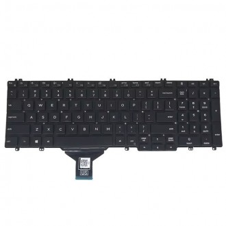 Πληκτρολόγιο Dell Latitude 5500 5501 Precision 3540 3541, Μαύρο, US