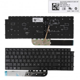 Πληκτρολόγιο Dell G17 G15 5510 5511 551 53520 3525, Μαύρο με Backlit, US/UK