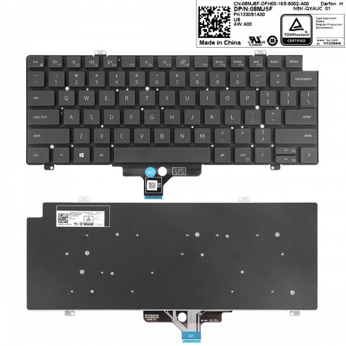 Πληκτρολόγιο Dell Latitude 5420 5430 5440 7420, Μαύρο, US/UK