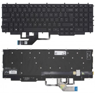 Πληκτρολόγιο Dell G7 17 7700, Μαύρο με Backlit RGB, UK