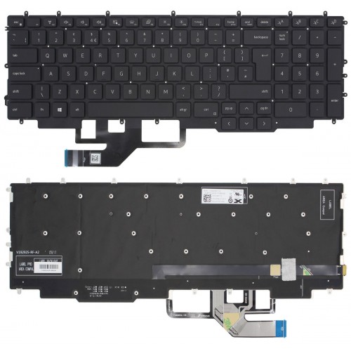 Πληκτρολόγιο Dell G7 17 7700, Μαύρο με Backlit RGB, UK