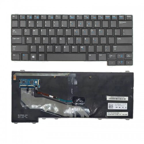 Клавиатура за лаптоп Dell Latitude E5440 Черна с Подсветка без Пойнтинг Стик