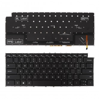 Πληκτρολόγιο Dell XPS 15 9500 XPS 17 9700, Μαύρο με Backlit, US