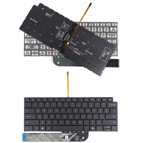 Πληκτρολόγιο Dell Inspiron 5310 5410 5420 7415 7420 7425 2-in-1, Μαύρο, Backlit, US/UK