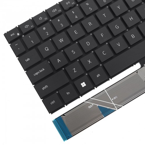Клавиатура за лаптоп Dell Vostro 16 5640 5645 Черна Без Рамка (Малък Ентър) с Подсветка