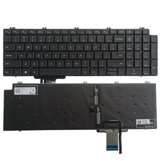 Πληκτρολόγιο Dell Precision 7550 7750, Μαύρο με Backlit, US/UK