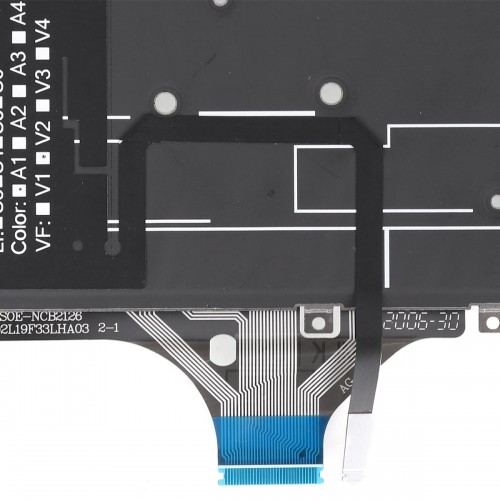 Πληκτρολόγιο Dell Latitude 9510 9520 2-in-1, Μαύρο, χωρίς πλαίσιο, Backlit, US/UK