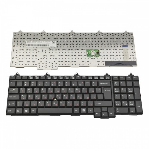 Πληκτρολόγιο Fujitsu LifeBook E752 Celsius H920, Μαύρο, με Pointing Stick, US/UK ( +BG Print)
