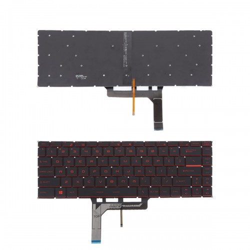 Πληκτρολόγιο MSI GS65 GF63 GF63 8RC GF63 8RD GF63, Μαύρο,το κόκκινο με Backlit, Original, US/UK