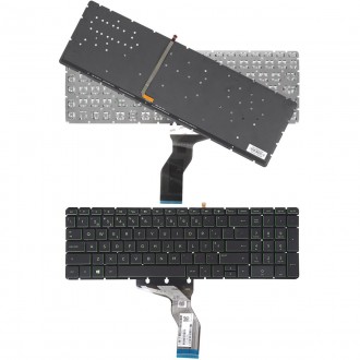 Πληκτρολόγιο HP Pavilion 15-BS, Μαύρο με Backlit, US (Πράσινος)