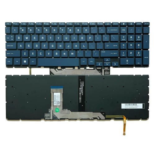 Πληκτρολόγιο HP Victus 15-FA 16-B 16-E, Μαύρο με Backlit, US