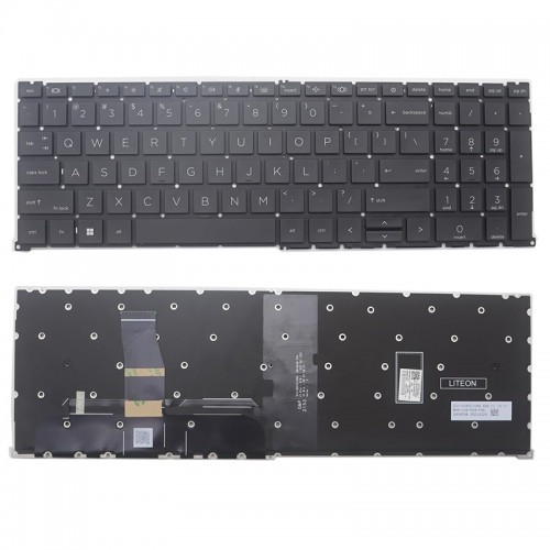 Πληκτρολόγιο HP ZBook Fury 16 G9 G10 - Μαύρο με Backlit, US