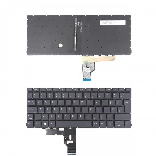 Πληκτρολόγιο HP ProBook 430 G7 430 G8 Series, Μαύρο με Backlit, UK