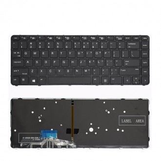Πληκτρολόγιο HP EliteBook Folio 1040 G3, Μαύρο με Backlit, US/UK