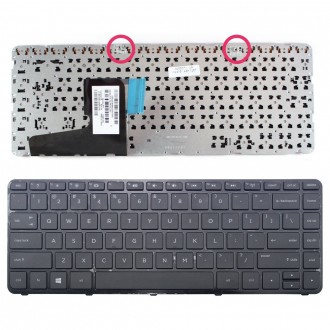 Tastatura HP Pavilion 14-N, Neagra, Cu Rama Neagra, US/UK (+BG Print)