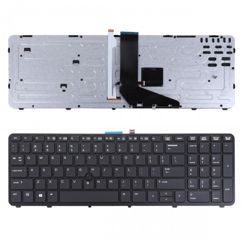 Πληκτρολόγιο HP ZBook 15 ZBook 15 G2 ZBook 17 ZBook 17 G1 G2, Μαύρος, με Pointing Stick, Με Backlit US/UK