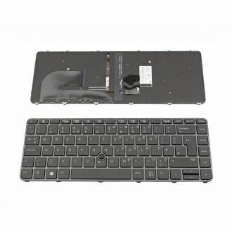 Πληκτρολόγιο HP EliteBook 745 G3 840 G3 848 G3, Γκρί, με Pointing Stick με Backlit, US/UK
