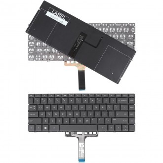 Πληκτρολόγιο HP Spectre 13-AF, Μαύρο με Backlit, US