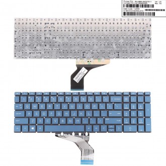 Tastatura HP Pavilion 15-DA 250 255 G7 Gen7 7th Gen, Albastru, Fara Rama, US
