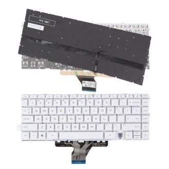 Πληκτρολόγιο HP Envy X360 13-AY, Λευκό με Backlit, US
