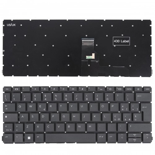 Tastatura HP ProBook 430 G7 430 G8 Series, Neagra, Fara Rama, UK