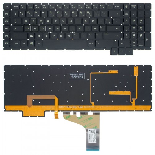 Πληκτρολόγιο HP Omen 17-AN000 17-AN001CA 17-AN008CA 17-AN010CA 17-AN020CA, Μαύρο με Backlit RGB, US