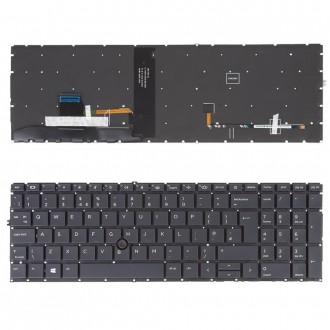Πληκτρολόγιο HP EliteBook 850 G7, Μαύρο,με Pointing Stick με Backlit, UK