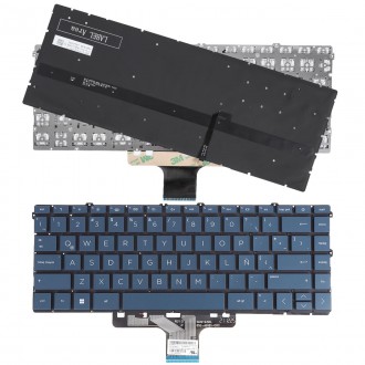 Πληκτρολόγιο HP Pavilion X360 14-DV 14-DW, Μπλε, Με Backlit, US/UK