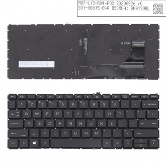 Πληκτρολόγιο HP EliteBook 830 G7, Μαύρο, US