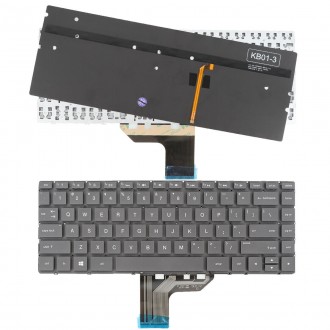 Πληκτρολόγιο HP Spectre x360 13-4000 13-4100 13-4200, Γκρί με Backlit, US