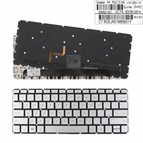 Πληκτρολόγιο HP Envy 13-AB, Ασήμι με Backlit, US