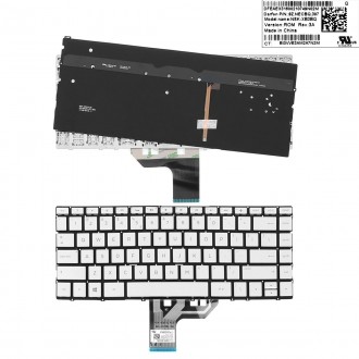 Πληκτρολόγιο HP Spectre X360 13-W, Ασήμι με Backlit, Original, US